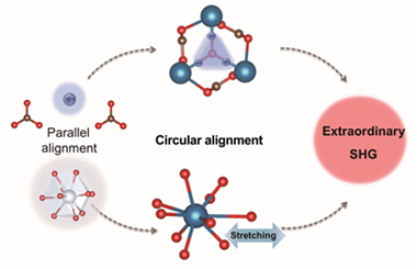 REXCO3 (RE = La, Ce, Y; X = OH, F) with circular alignment of anionic motifs induced extraordinary nonlinear optical effects 2025.100844